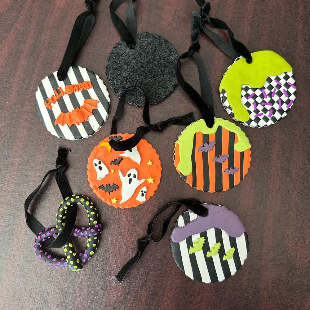 Handmade Polymer Clay Halloween Ornaments
